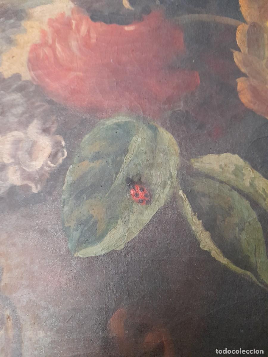 Arte: &Oacute;leo jarr&oacute;n de flores S. XIX - Foto 4