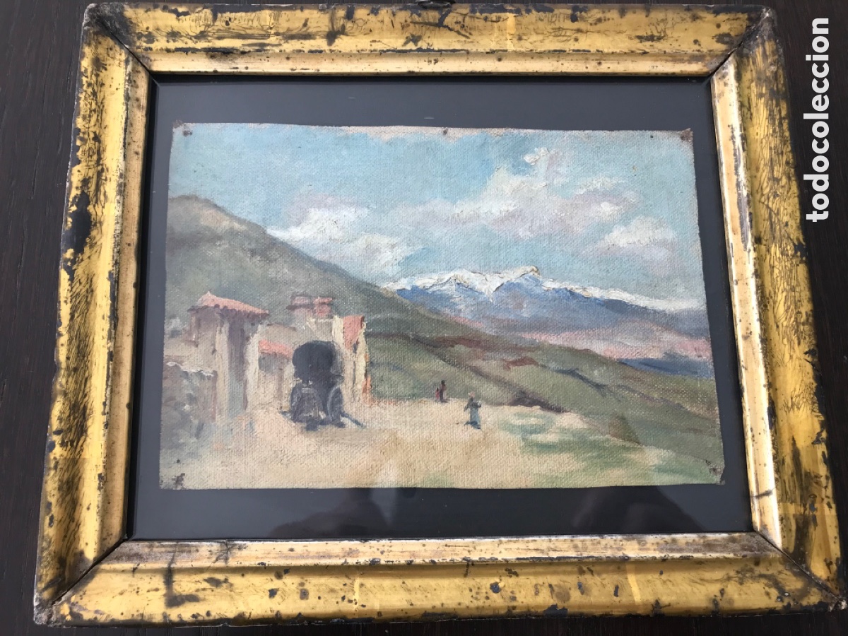 Arte: Antiguo &oacute;leo sobre lienzo - Foto 2