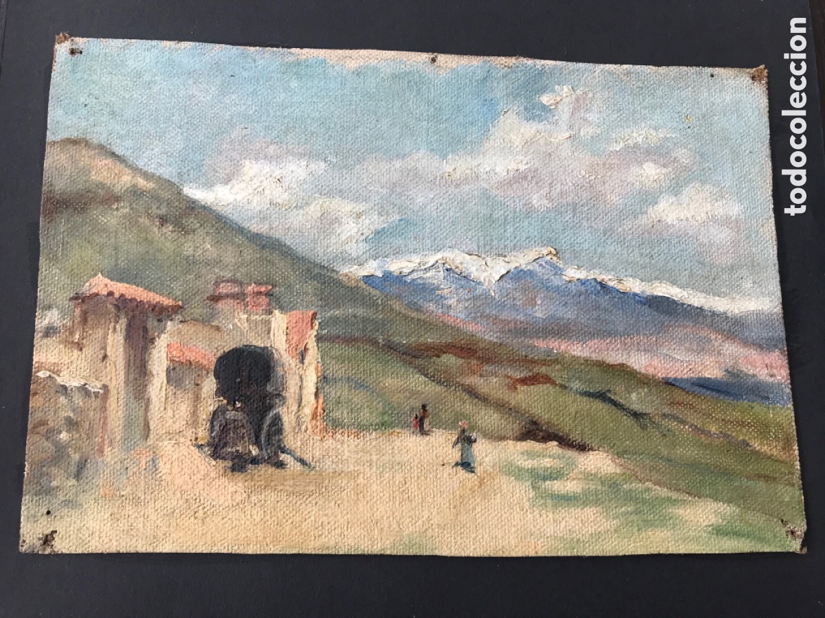Arte: Antiguo &oacute;leo sobre lienzo - Foto 3