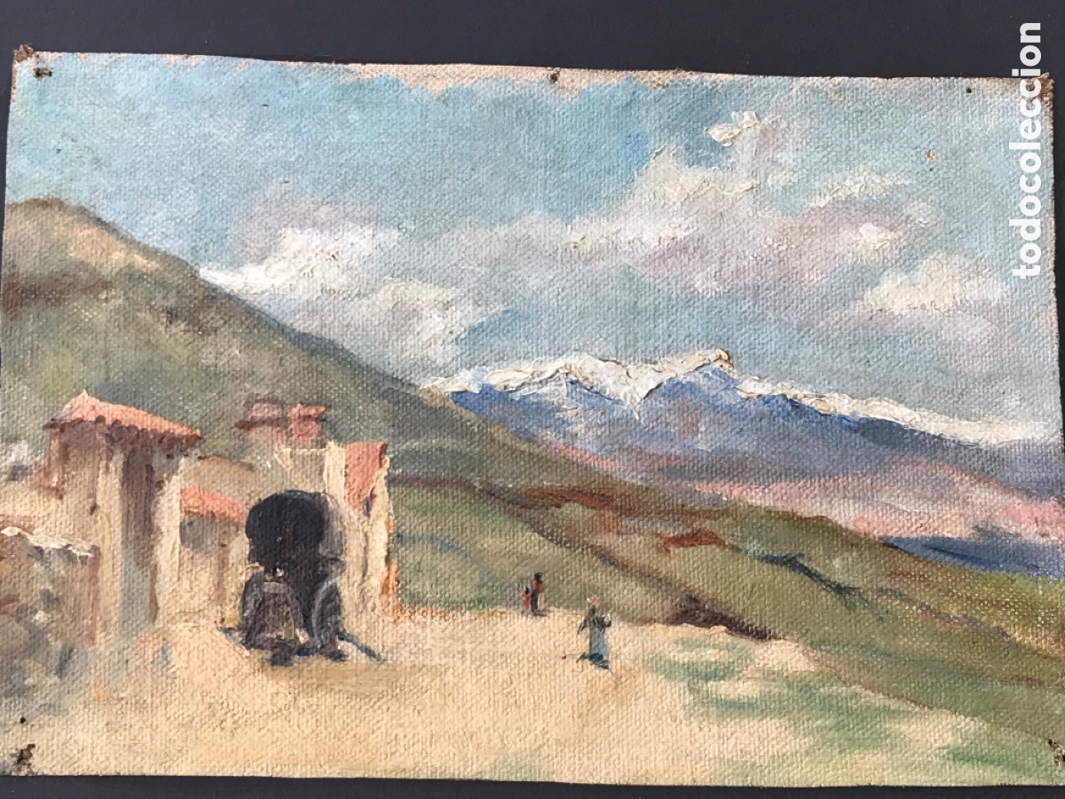 Arte: Antiguo &oacute;leo sobre lienzo - Foto 4