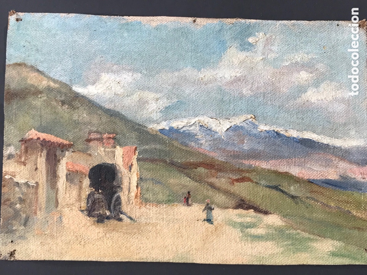 Arte: Antiguo &oacute;leo sobre lienzo - Foto 5