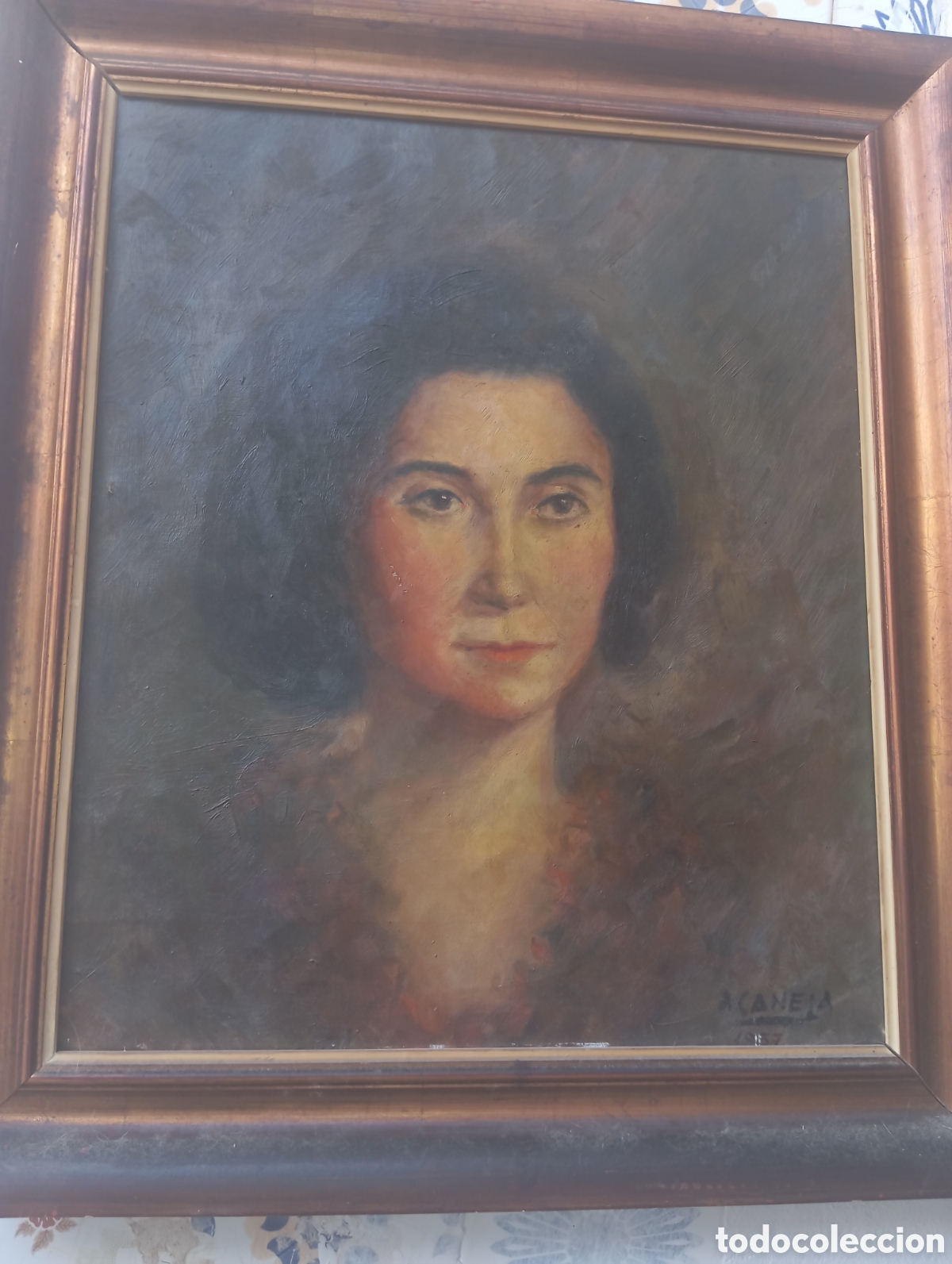 Arte: retrato antiguo de una mujer - Foto 6