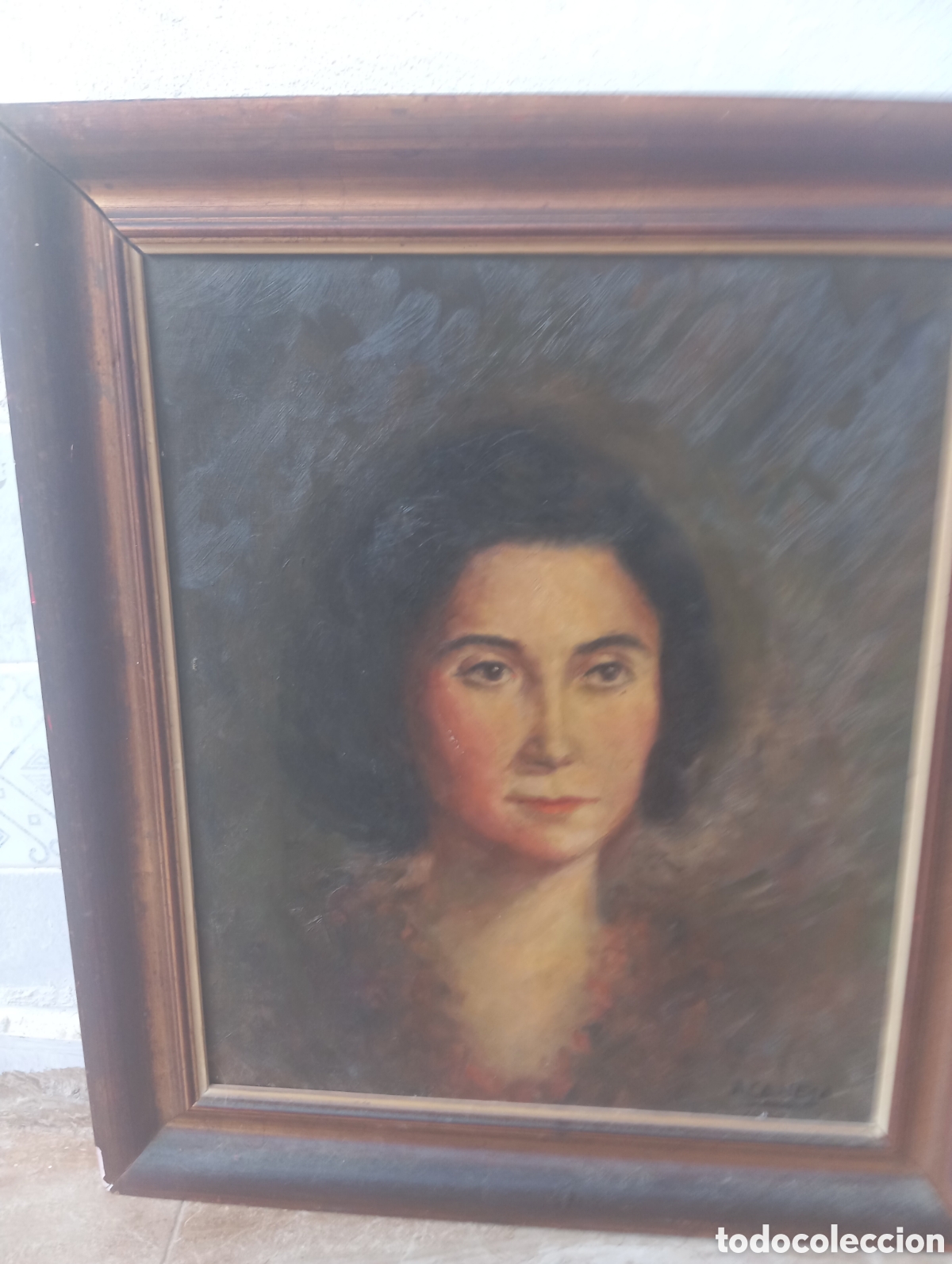 Arte: retrato antiguo de una mujer - Foto 8