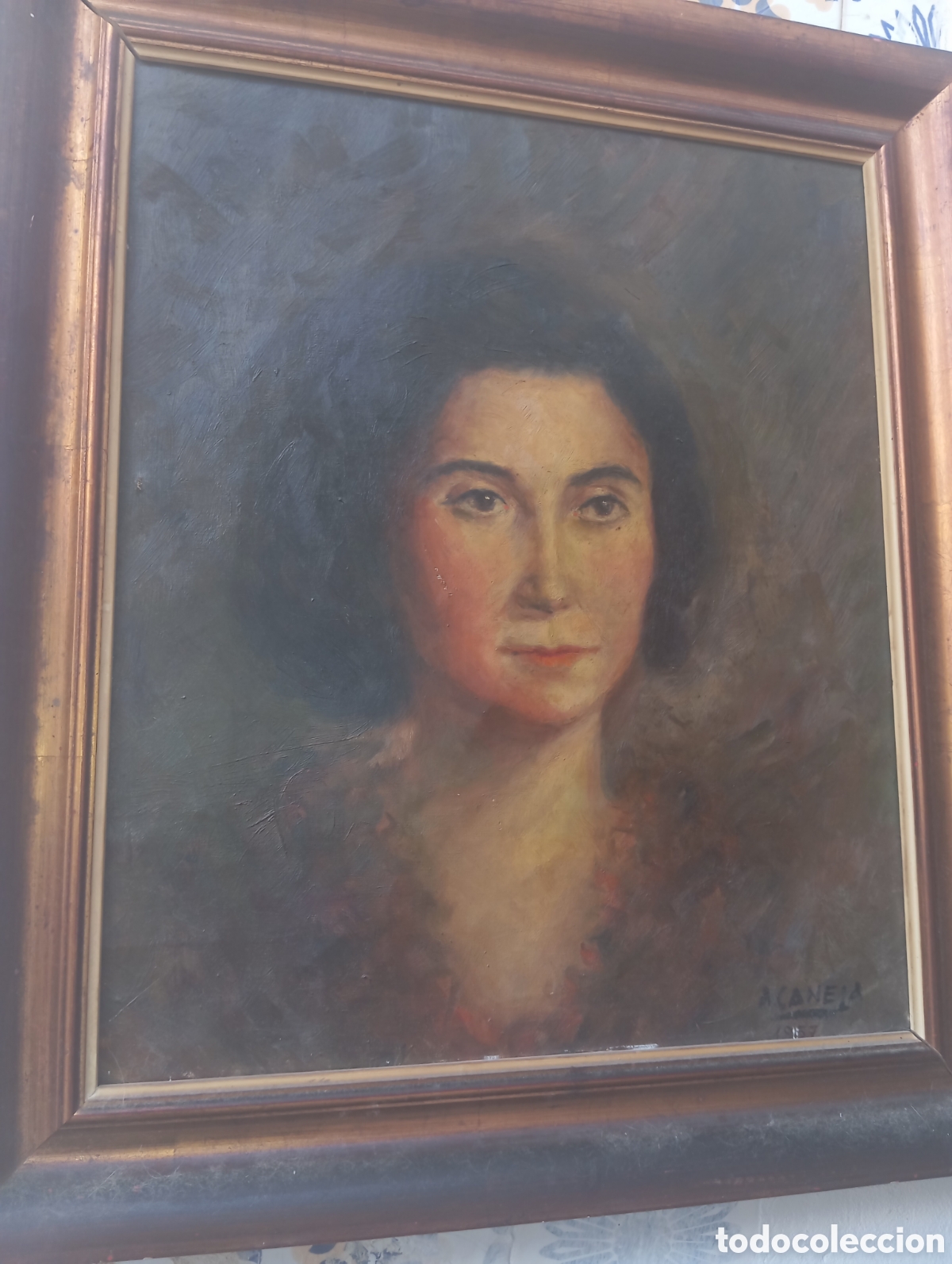 Arte: retrato antiguo de una mujer - Foto 9