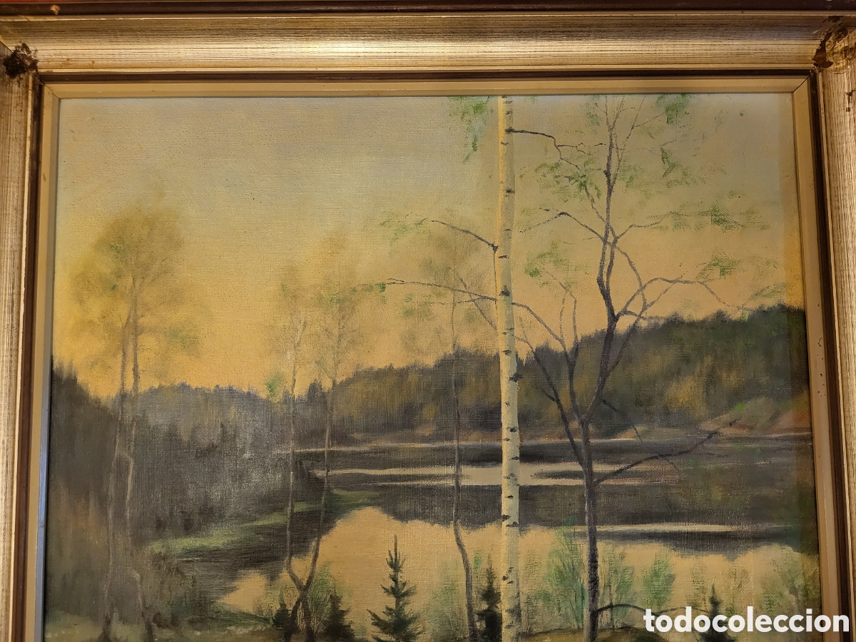 Arte: Cuadro sueco de pintor prestigioso - Foto 2