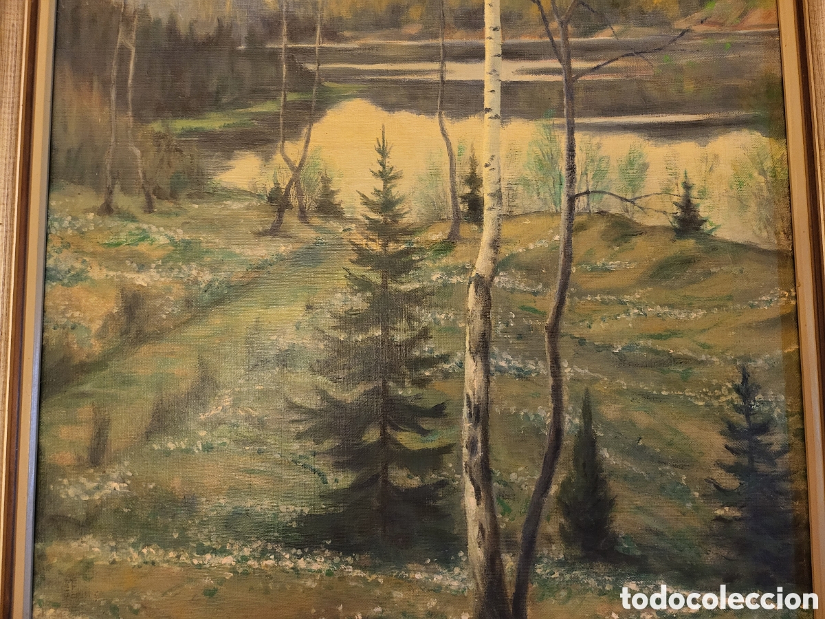 Arte: Cuadro sueco de pintor prestigioso - Foto 3