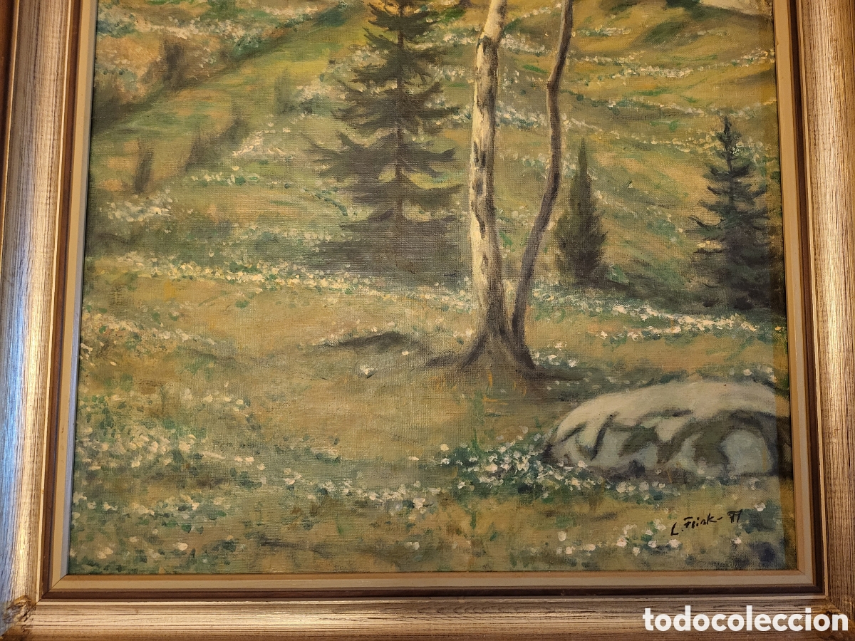 Arte: Cuadro sueco de pintor prestigioso - Foto 4