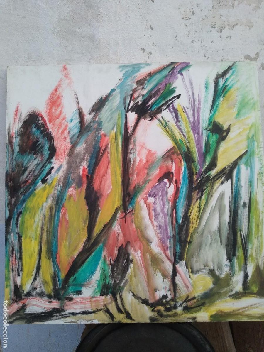 Arte: Cuadro &oacute;leo . Medida 94x94cm - Foto 1