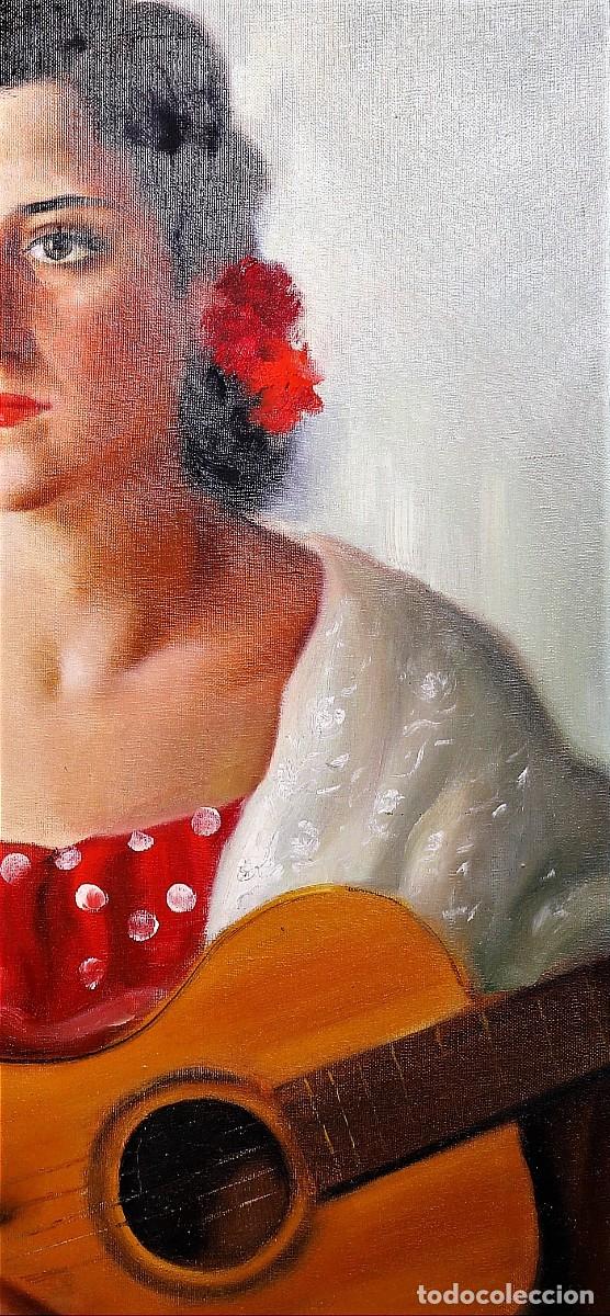 Arte: JOVEN CON GUITARRA - ILEGIBLE - Foto 5