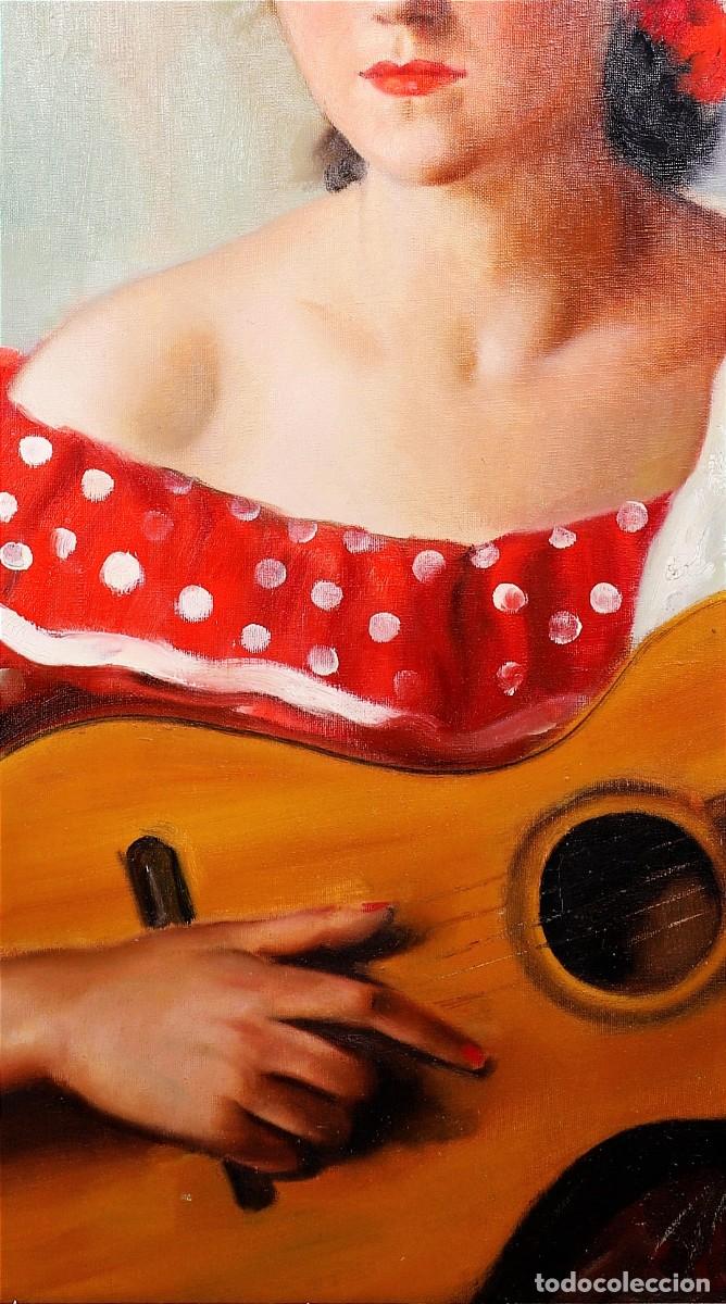 Arte: JOVEN CON GUITARRA - ILEGIBLE - Foto 6
