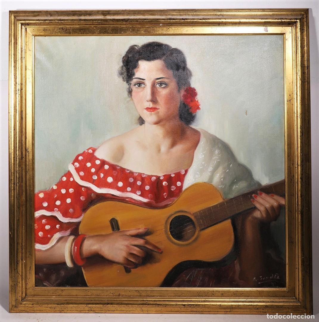 Arte: JOVEN CON GUITARRA - ILEGIBLE - Foto 12