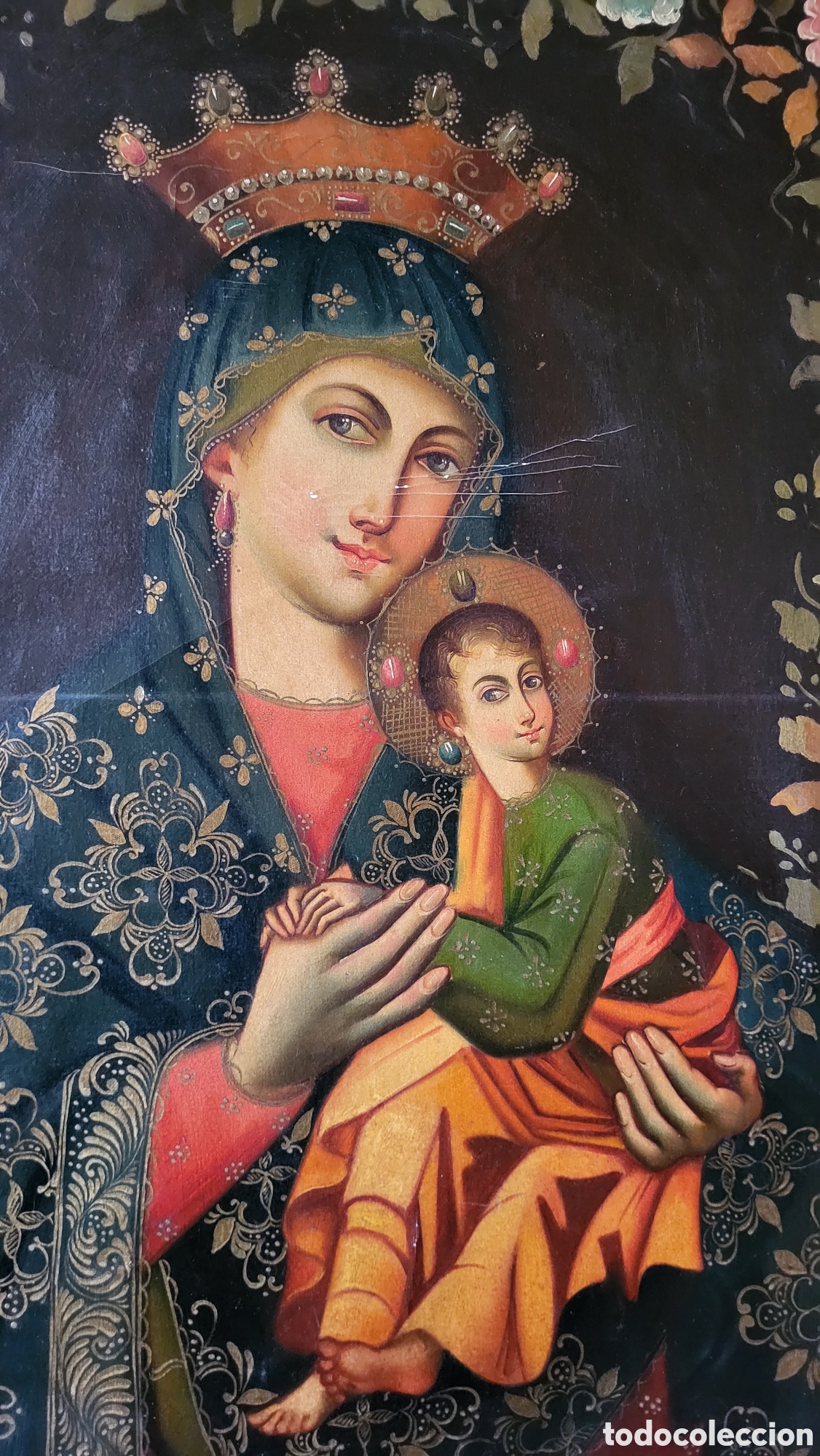 Arte: Cuadro Cuzque&ntilde;o &oacute;leo sobre lienzo - Foto 1