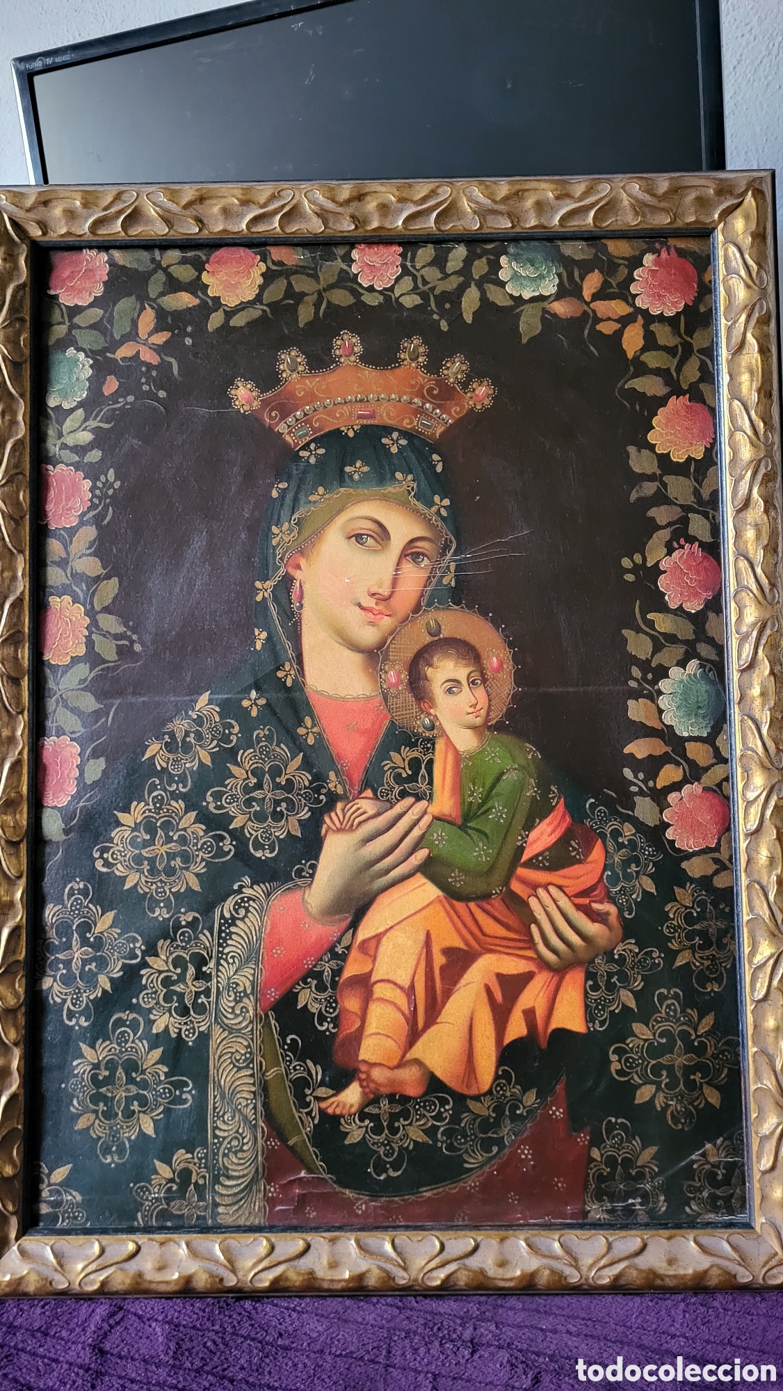 Arte: Cuadro Cuzque&ntilde;o &oacute;leo sobre lienzo - Foto 2