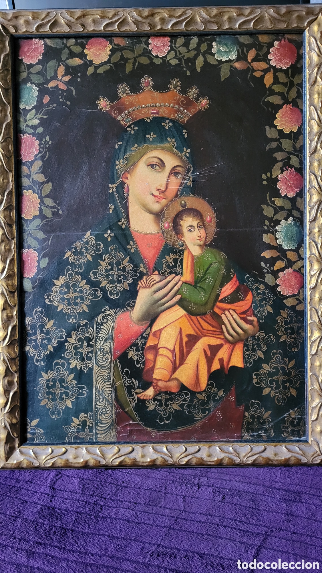 Arte: Cuadro Cuzque&ntilde;o &oacute;leo sobre lienzo - Foto 5