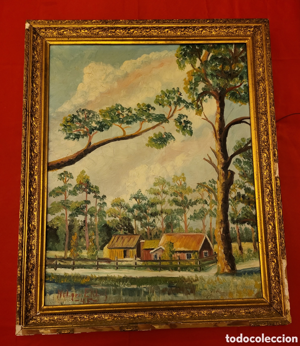 Arte: Cuadro antiguo sueco - Foto 1