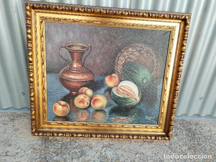 Arte: bodeg&oacute;n original firmado roberto g. 1971 - Foto 2