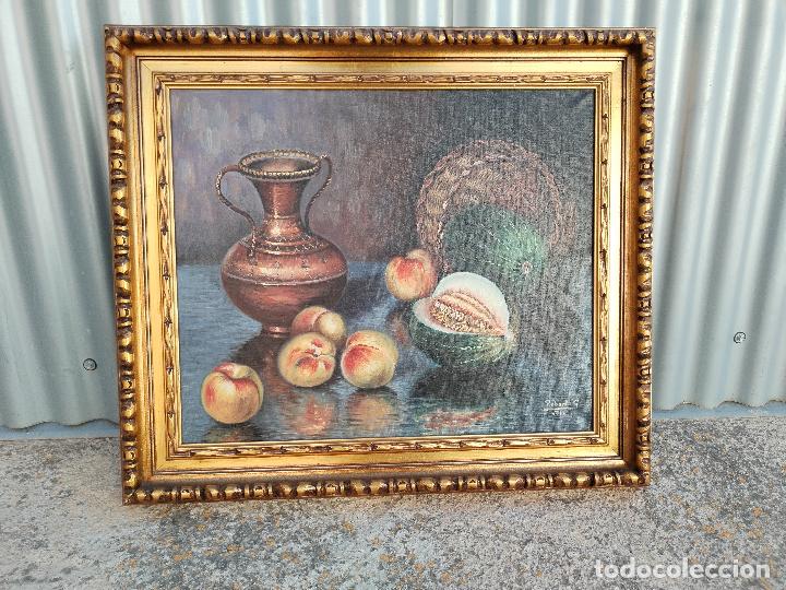 Arte: bodeg&oacute;n original firmado roberto g. 1971 - Foto 1