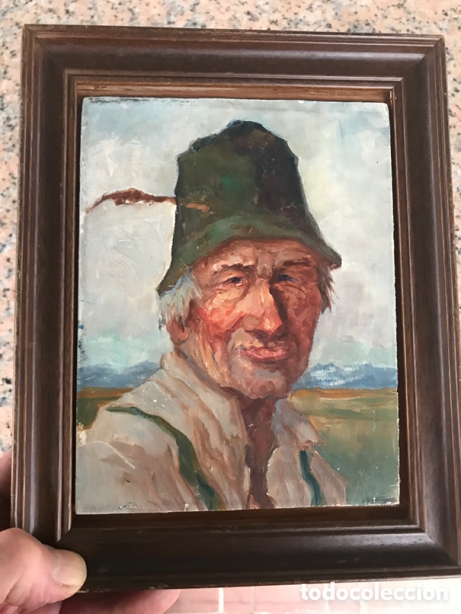 Arte: Oleo sobre tabla antiguo - Foto 2