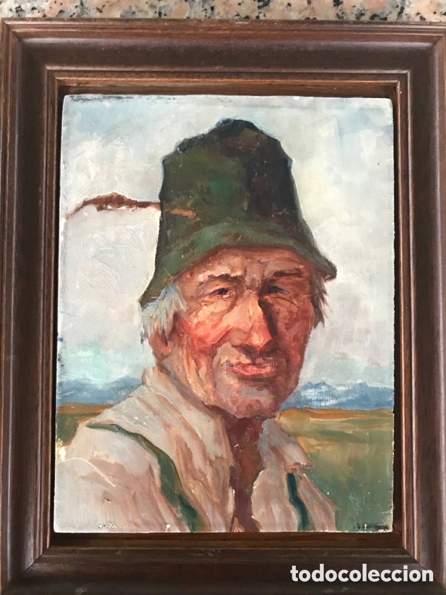 Arte: Oleo sobre tabla antiguo - Foto 3