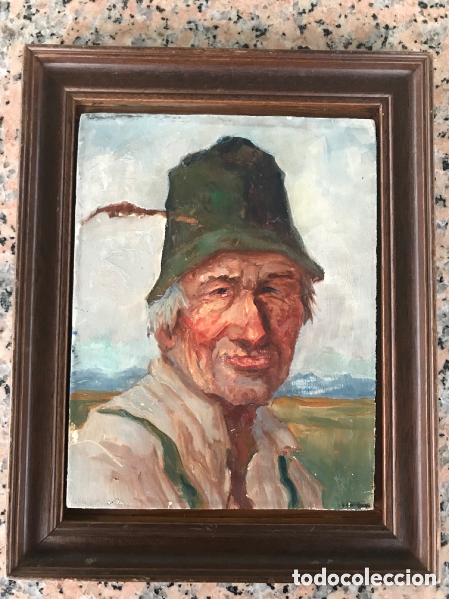 Arte: Oleo sobre tabla antiguo - Foto 4