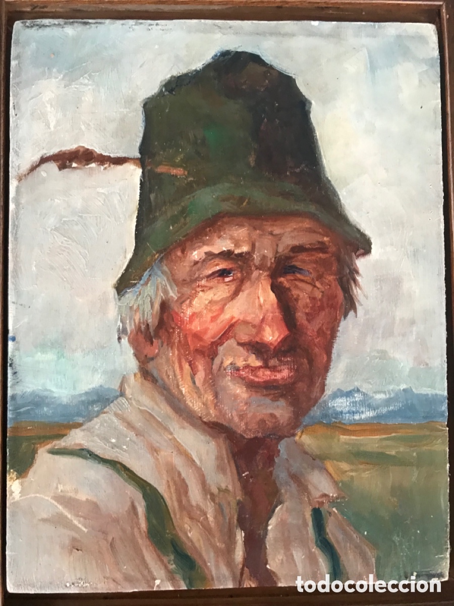 Arte: Oleo sobre tabla antiguo - Foto 5
