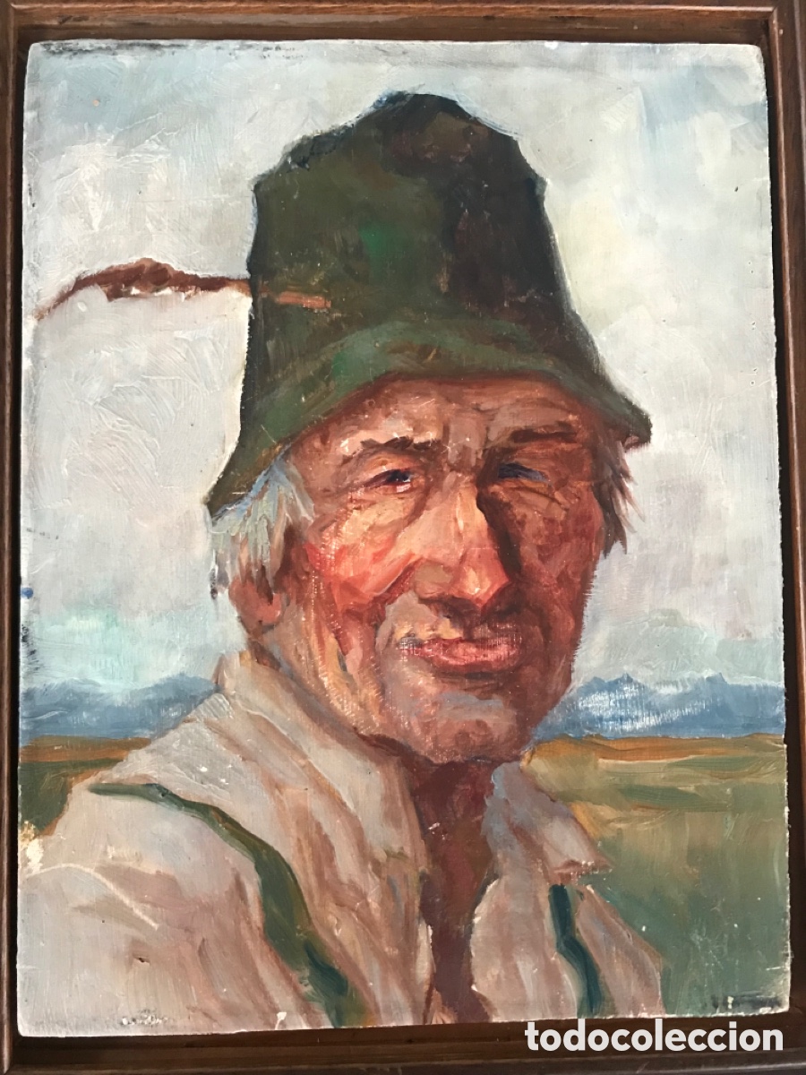 Arte: Oleo sobre tabla antiguo - Foto 6