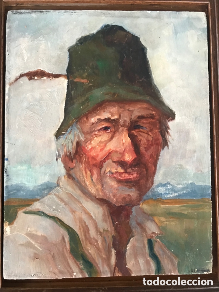 Arte: Oleo sobre tabla antiguo - Foto 7