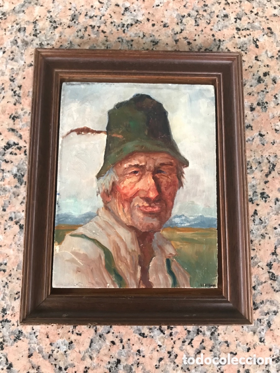 Arte: Oleo sobre tabla antiguo - Foto 9