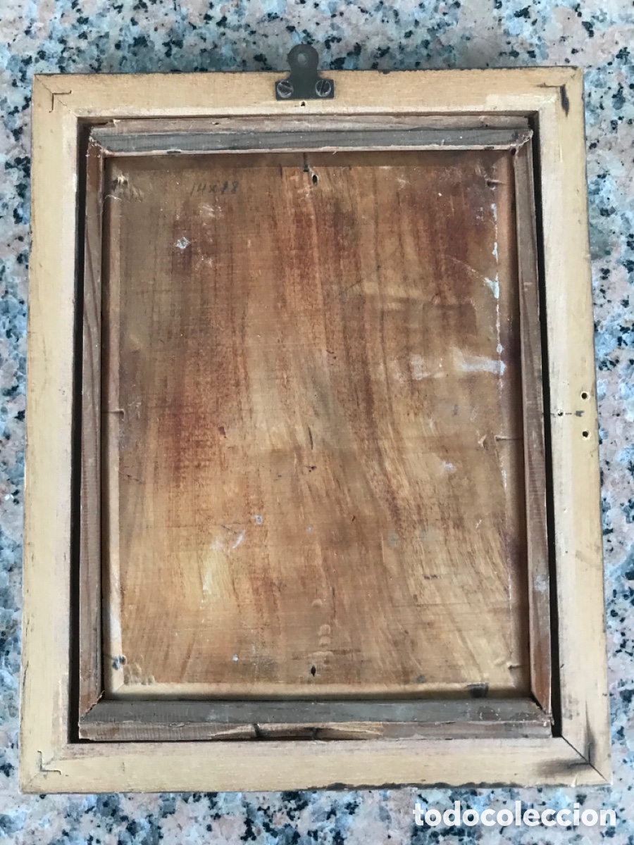 Arte: Oleo sobre tabla antiguo - Foto 12