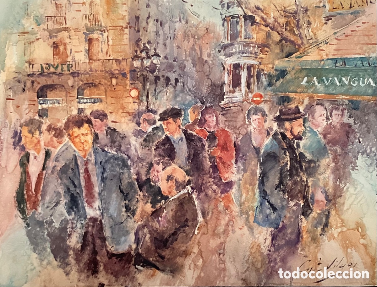 Arte: COSTA VILA. RAMBLA BARCELONA - Foto 1