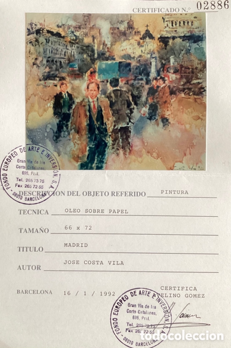 Arte: COSTA VILA &ldquo; MADRID &ldquo; - Foto 2
