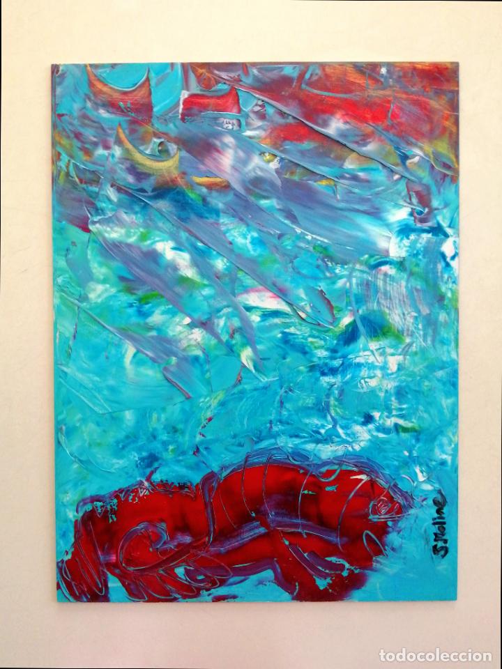 Arte: PINTURA MODERNA, ABSTRACTO. &Oacute;LEO. - Foto 2
