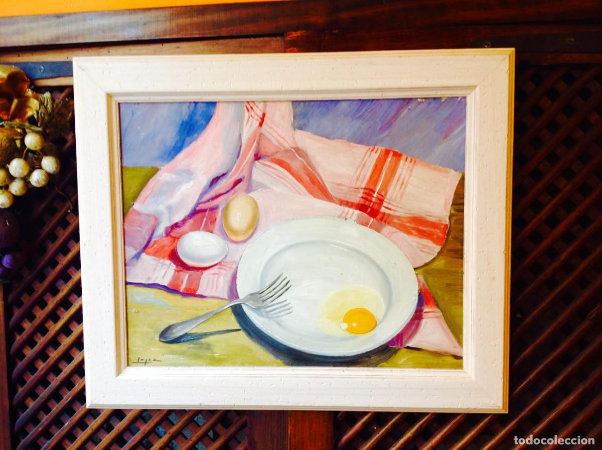 Arte: Cuadro &Oacute;leo Del Pintor Eduardo L&oacute;pez - Foto 4