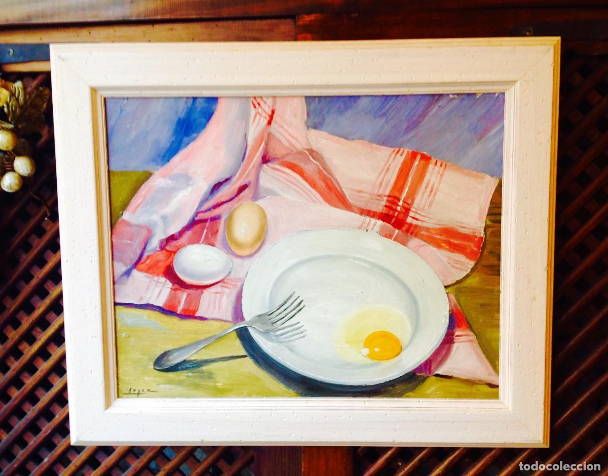 Arte: Cuadro &Oacute;leo Del Pintor Eduardo L&oacute;pez - Foto 1