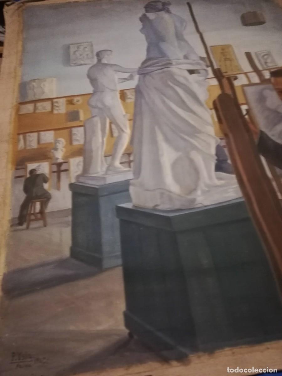 Arte: 2 Lienzos al &oacute;leo. P. Ysla 1945 - Foto 6