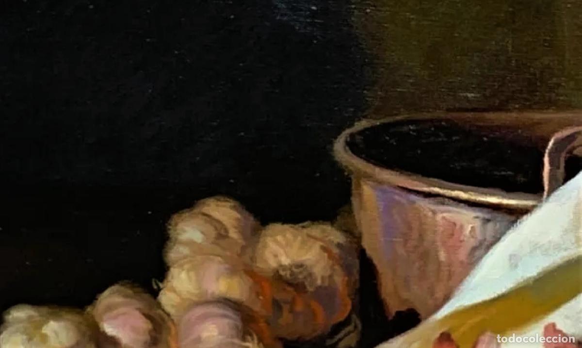Arte: BODEGON CON AJOS CEBOLLAS Y COBRE - Foto 7