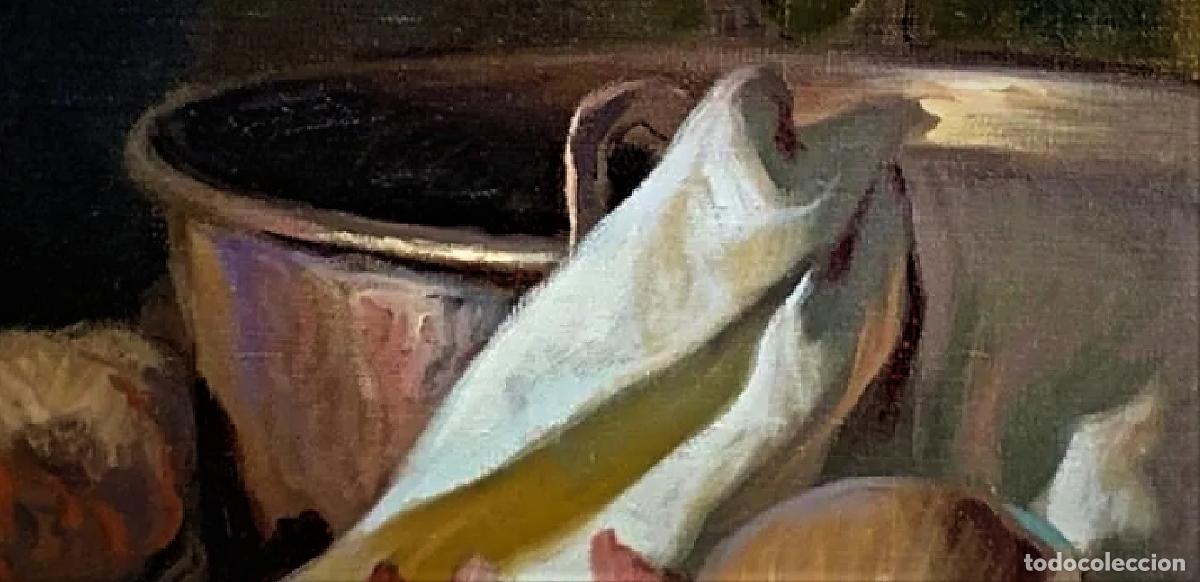 Arte: BODEGON CON AJOS CEBOLLAS Y COBRE - Foto 8