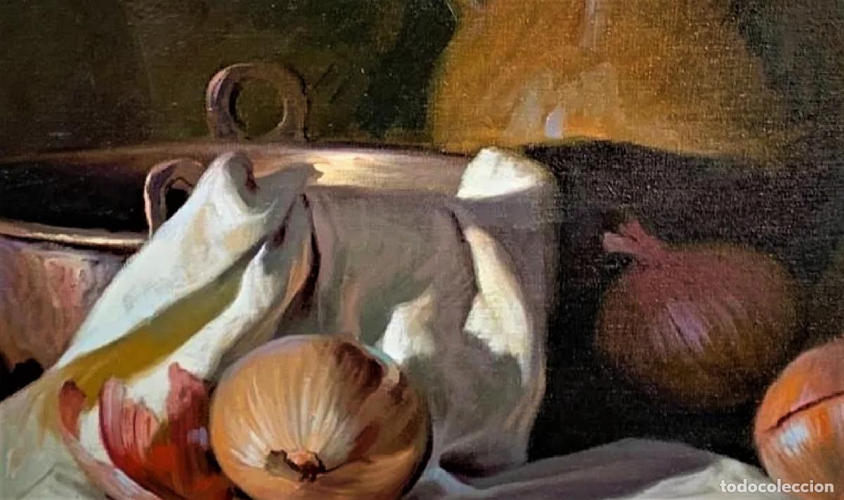 Arte: BODEGON CON AJOS CEBOLLAS Y COBRE - Foto 10
