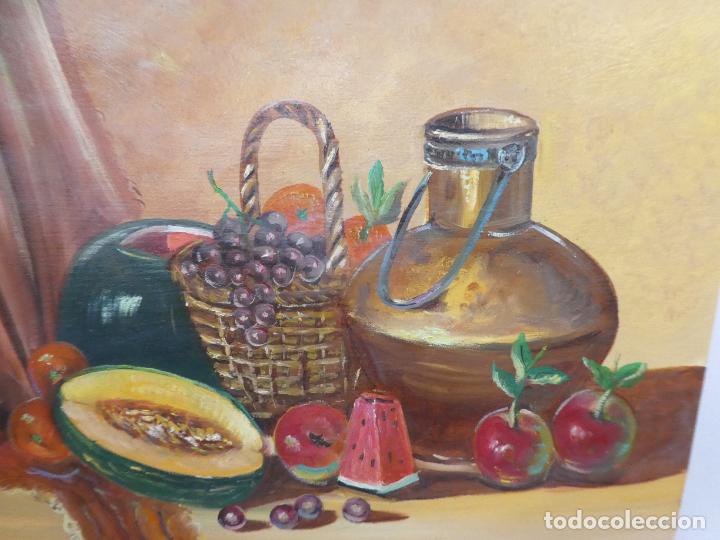 Arte: Bodeg&oacute;n al oleo de BELMAR, mide 55X46 cm - Foto 2