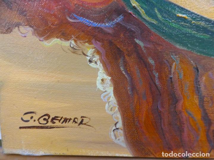 Arte: Bodeg&oacute;n al oleo de BELMAR, mide 55X46 cm - Foto 3