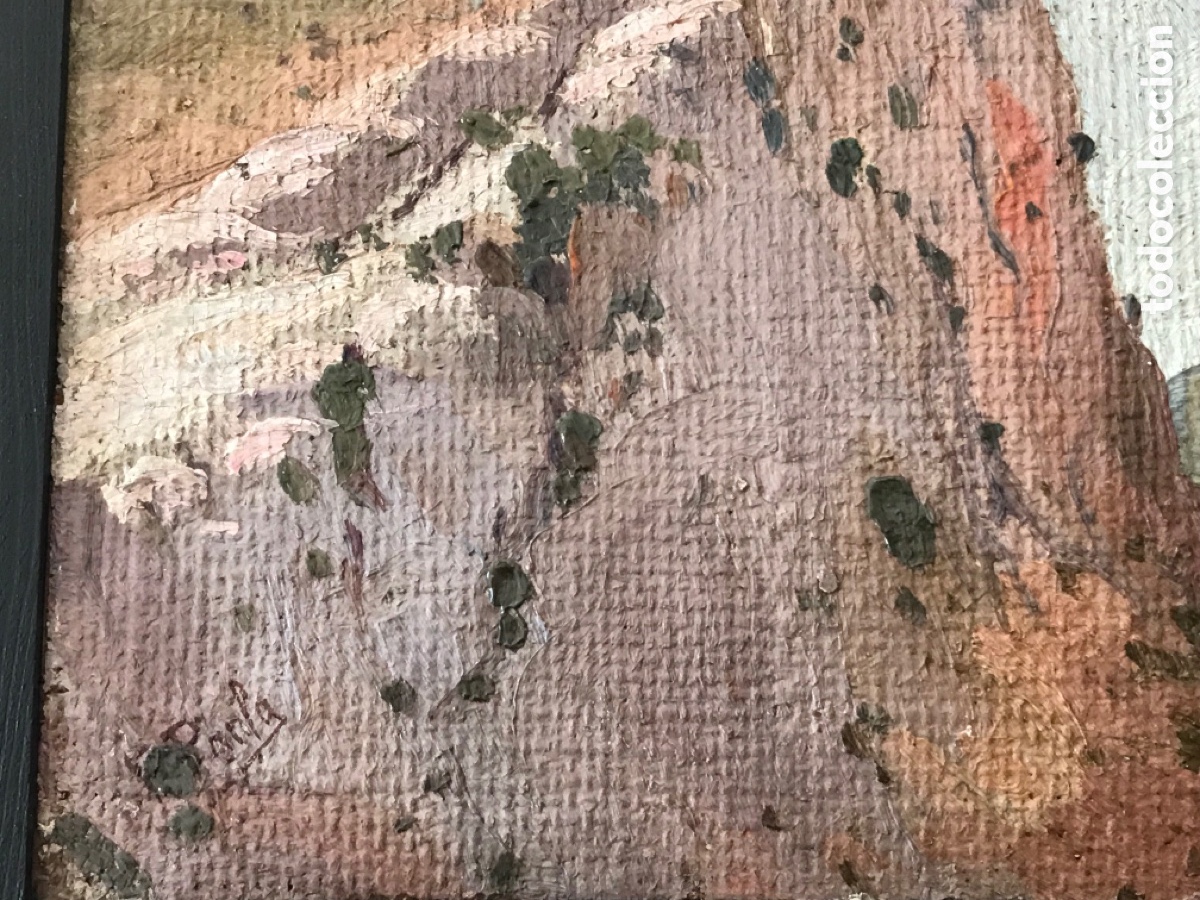 Arte: Oleo sobre lienzo pegado a madera - Foto 8