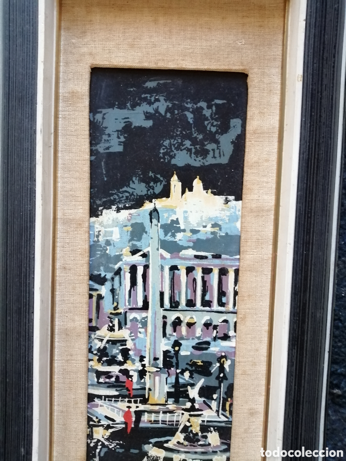 Arte: &Oacute;leo sobre tablex firmado. - Foto 7