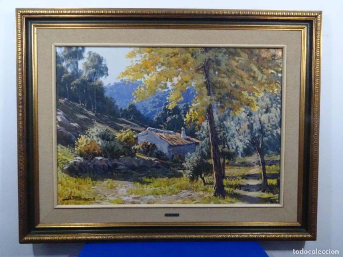 Arte: GRAN OLEO TELA ALFONSO PARRAS VILCHES(TORREDELCAMPO 1934-JA&Eacute;N 2013). PAISAJE SIERRA CAZORLA ?