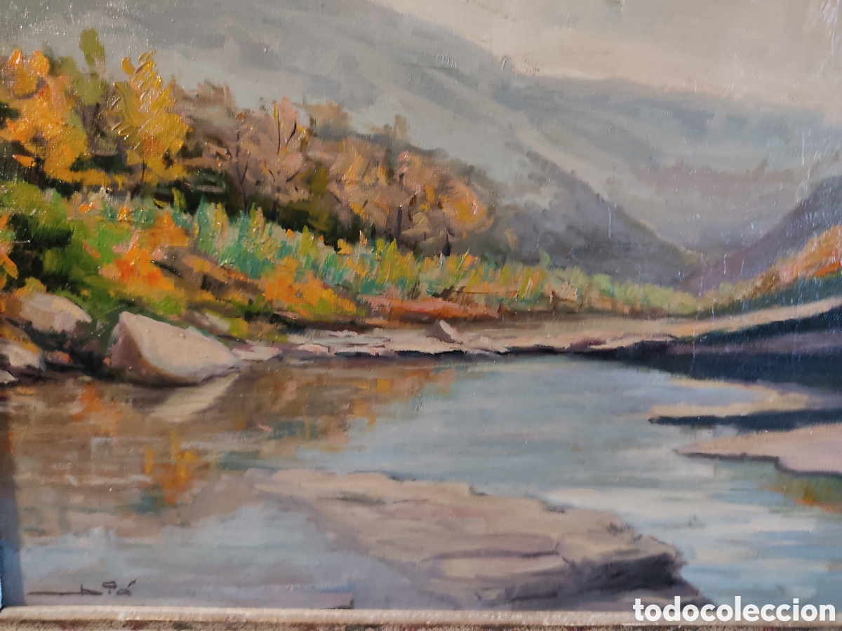 Arte: Firmado bio ( Rio Llobregat, el Vila) - Foto 4