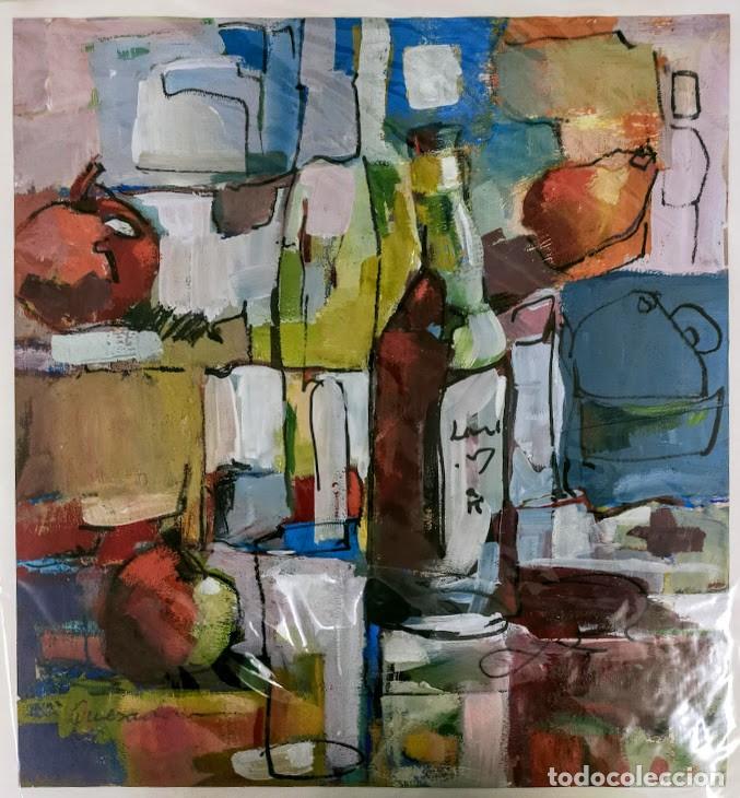 Arte: Bodeg&oacute;n. Acr&iacute;lico sobre papel) - Foto 1