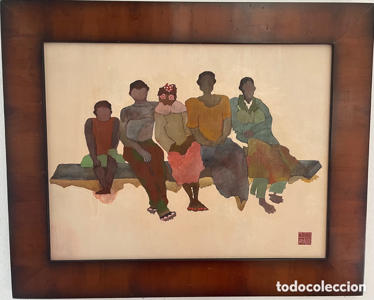 Arte: African@s sentados en tabla - Foto 4