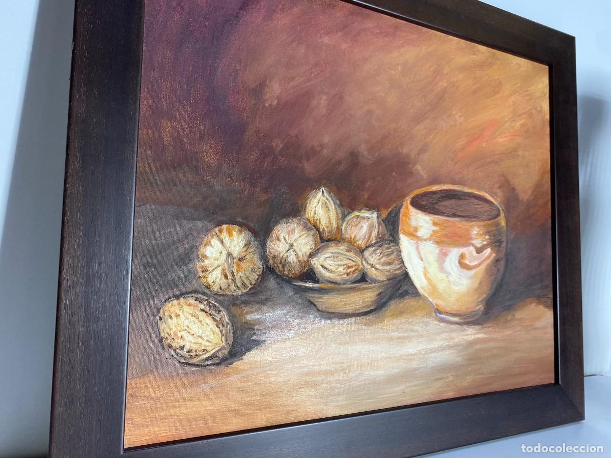 Arte: CUADRO BODEGON NUECES OLEO SOBRE LIENZO - Foto 1