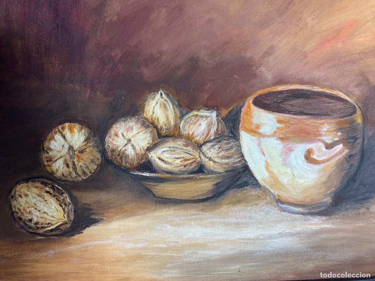 Arte: CUADRO BODEGON NUECES OLEO SOBRE LIENZO - Foto 3