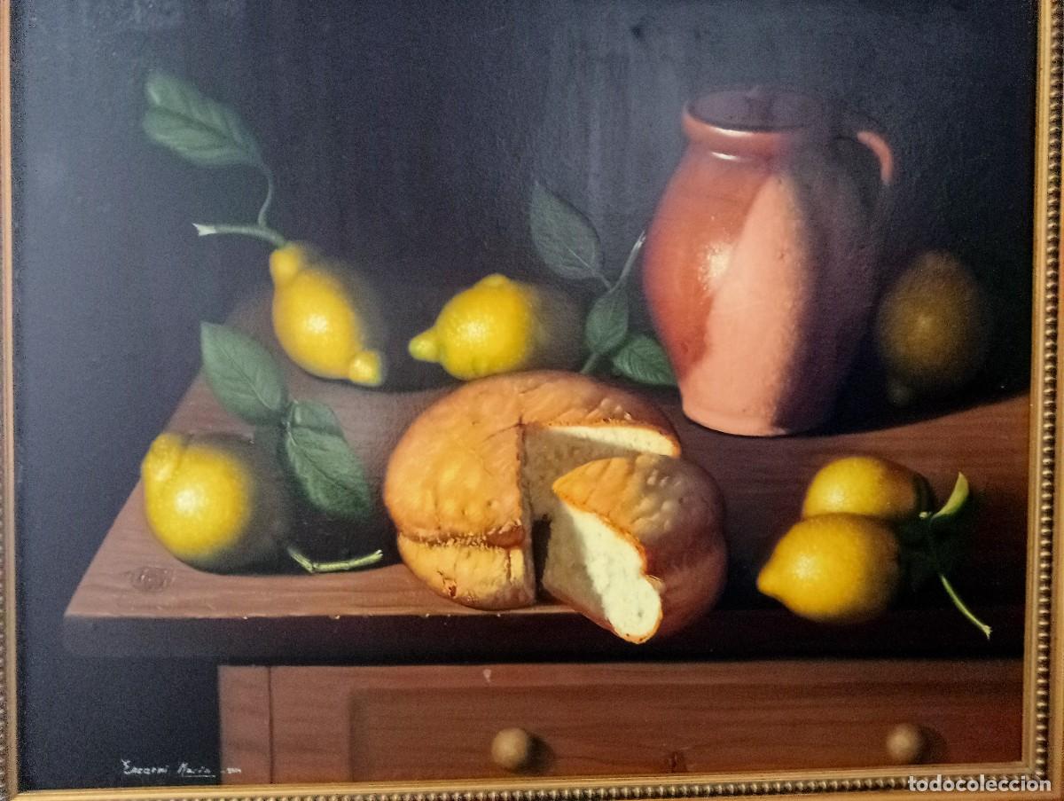 Arte: Cuadro al Oleo sobre Lienzo Firmado de Bodeg&oacute;n - Foto 7