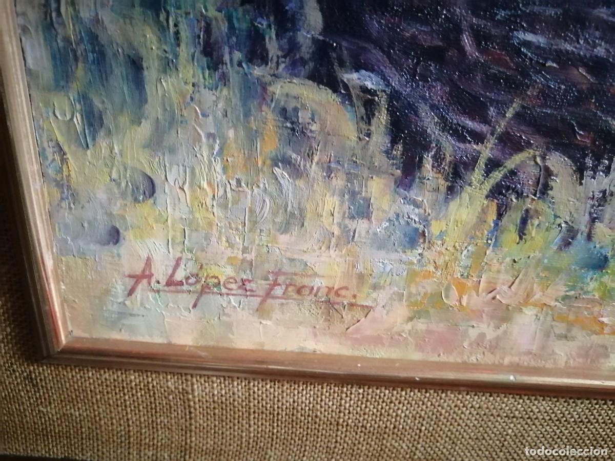 Arte: Cuadro pintado al oleo de bodegon de ajos, cebollas,.. - Foto 3